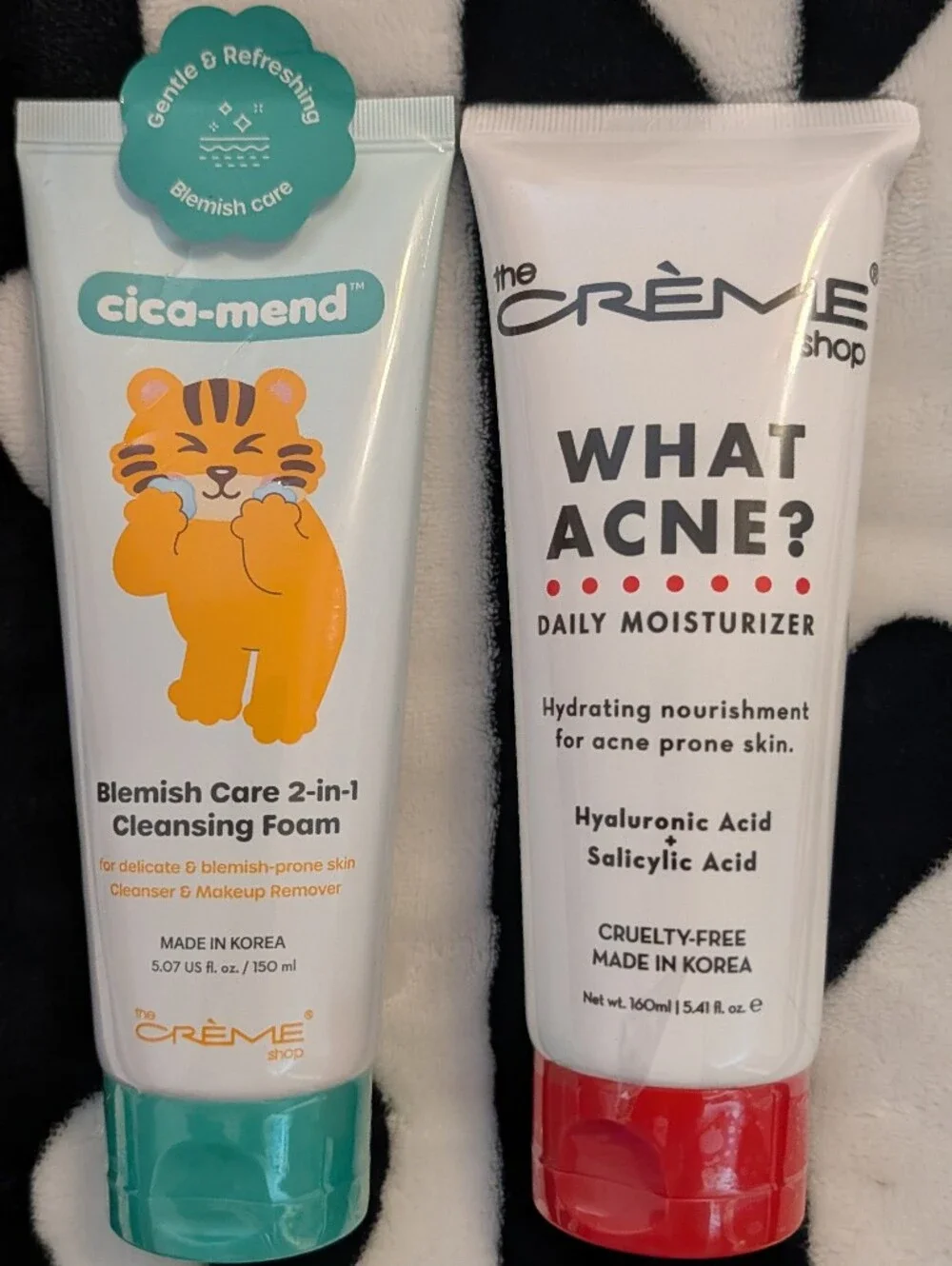 Cica-mend Blemish Care 2-in-1 Cleansing Foam & What Acne? Daily Moisturizer 🆕